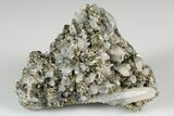 Quartz Crystal Cluster with Sparkling Pyrite -Huanzala Mine, Peru #187326-1